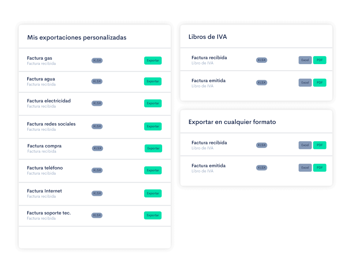 Bilky es compatible con todos los programas de la asesoría, software de la asesoría y todos los formatos de archivo.