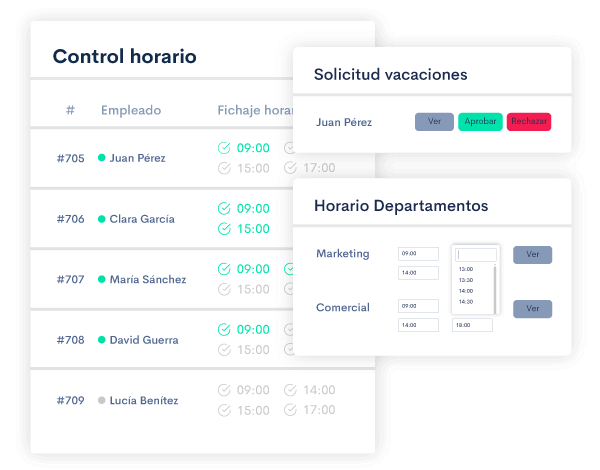 Los trabajadores podrán solicitar vacaciones y realizar fichaje horario desde su propio portal empleado. 